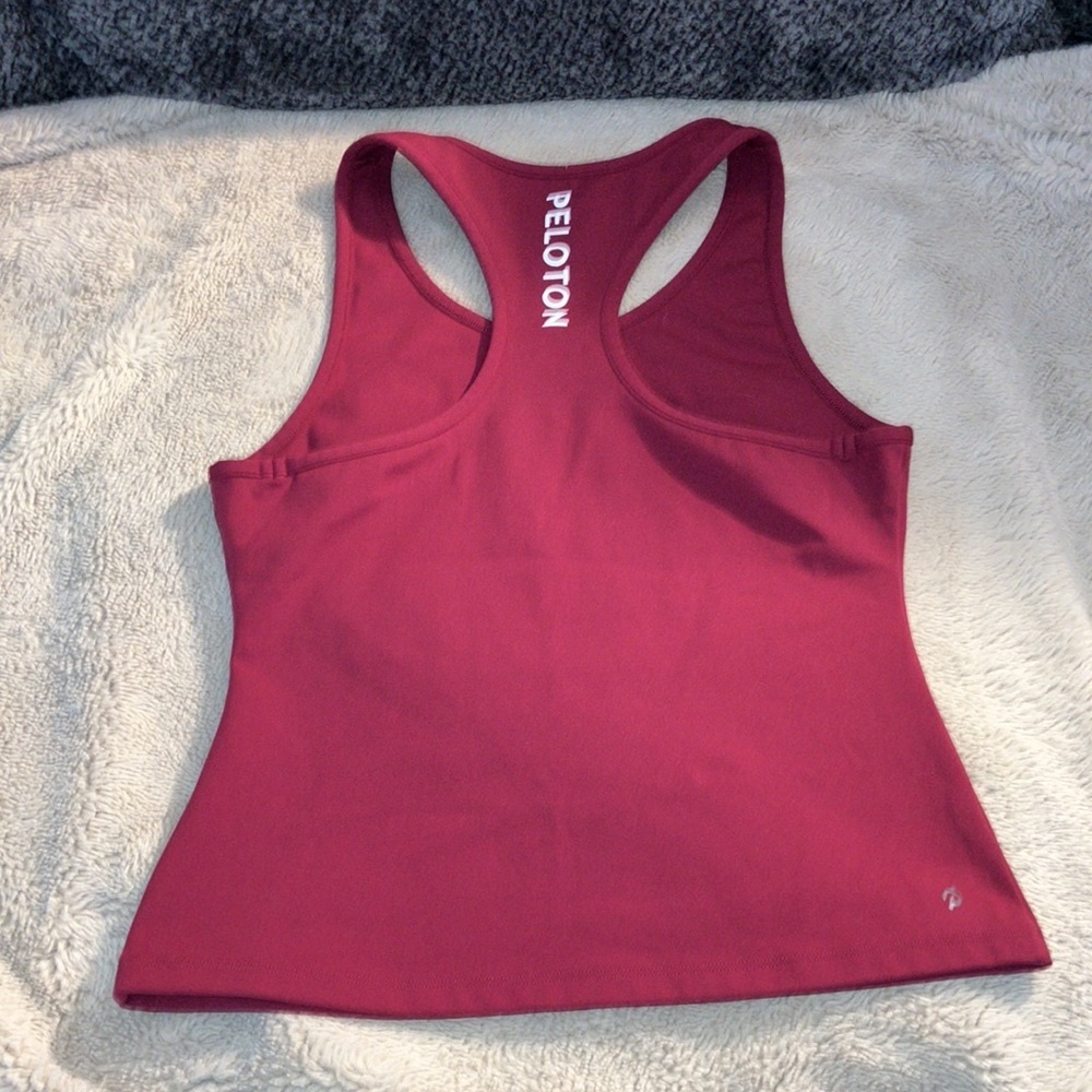 Peloton Cropped Racerback Tank Top, Small - Picture 2 of 3